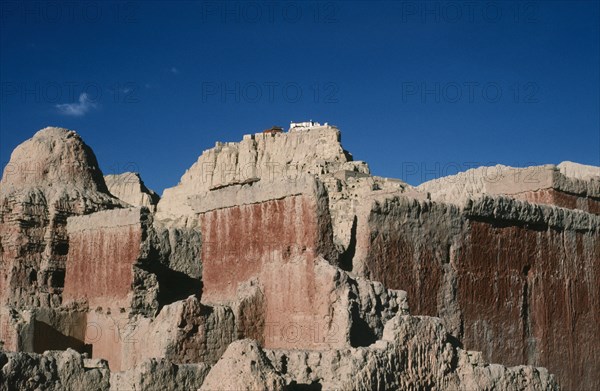 China, Tibet, Western Tibet, View of the Kings Palace hilltop ruins. Photo : JONATHAN HOPE