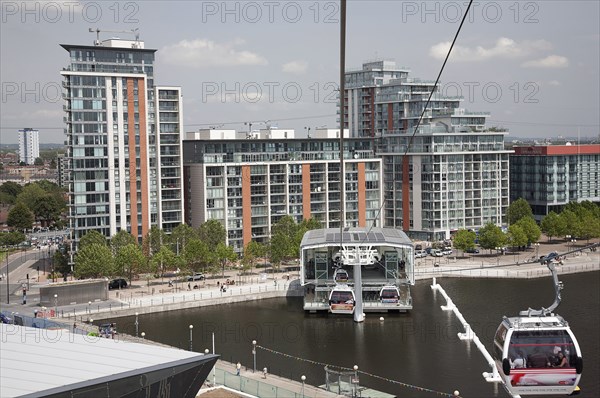England, London, View from Emirates Airline cable car. Photo : Adina Tovy - Amsel