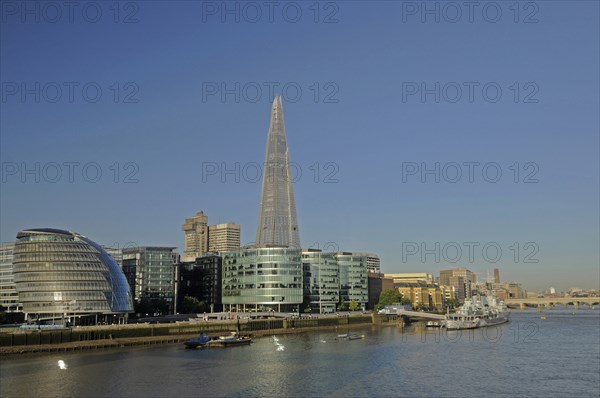 The Shard and River Thames London England