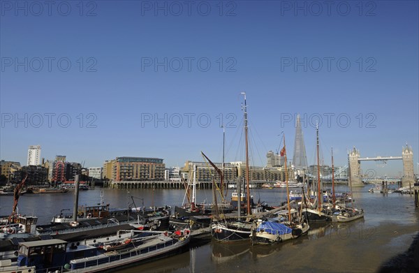 Tower Bridge and The Shard River Thames London England