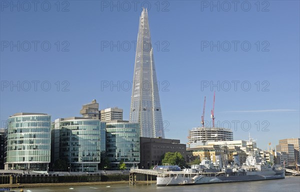 The Shard and River Thames London England