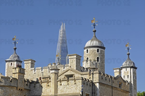 The Shard viewed from Tower of London London England