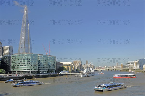 The Shard and River Thames London England