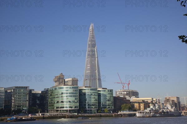 England, London, The Shard skyscraper designed by Renzo Piano in the citys London Bridge Quarter. Photo : Stephen Rafferty