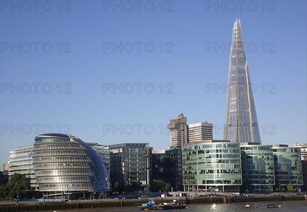 England, London, Southwark southbank The Shard skyscraper designed by Renzo Piano in the citys London Bridge Quarter. Photo : Stephen Rafferty