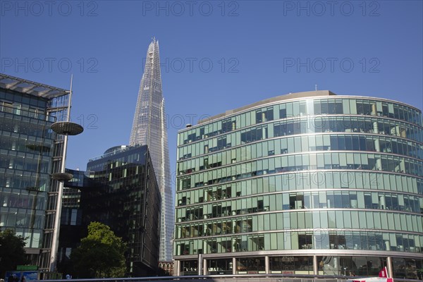 England, London, Southwark southbank The Shard skyscraper designed by Renzo Piano in the citys London Bridge Quarter. Photo : Stephen Rafferty