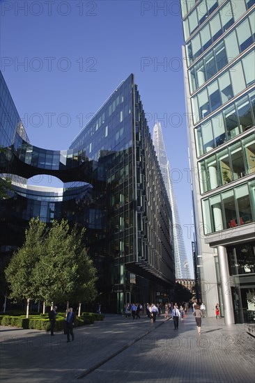 England, London, Southwark southbank The Shard skyscraper designed by Renzo Piano in the citys London Bridge Quarter. Photo : Stephen Rafferty