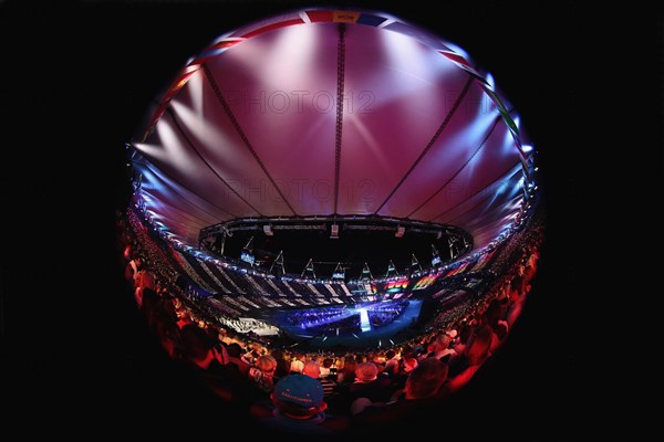 England, London, Stratford Olympic games closing ceremony. Photo : Sean Aidan