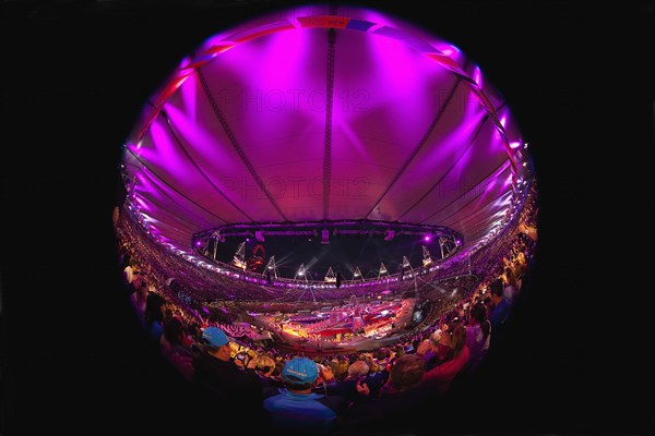 England, London, Stratford Olympic games closing ceremony. Photo : Sean Aidan