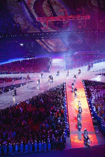 England, London, Stratford Olympic games closing ceremony. Photo : Sean Aidan