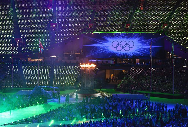 England, London, Stratford Olympic games closing ceremony. Photo : Sean Aidan