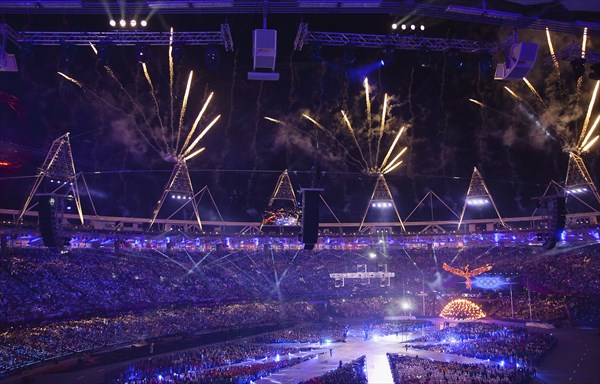 England, London, Stratford Olympic games closing ceremony. Photo : Sean Aidan