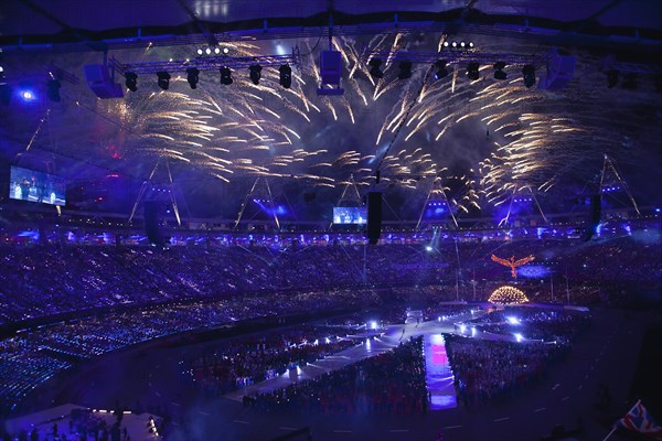 England, London, Stratford Olympic games closing ceremony. Photo : Sean Aidan