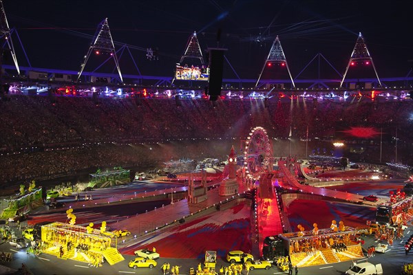 England, London, Stratford Olympic games closing ceremony. Photo : Sean Aidan