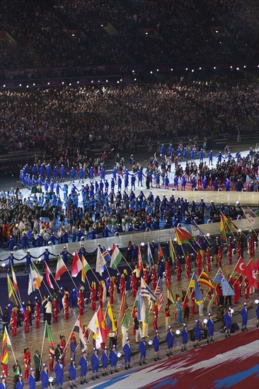 England, London, Stratford Olympic games closing ceremony. Photo : Sean Aidan