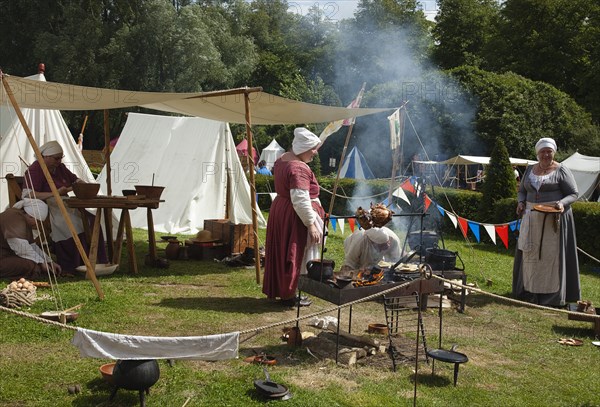 England, West Sussex, Arundel, Jousting festival in the grounds of Arundel Castle. 
Photo Zhale Naoka Gibbs / Eye Ubiquitous