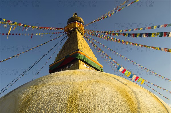 Nepal, Kathmandu, Boudnath Tibetan Buddhist Temple. 
Photo Nic I Anson / Eye Ubiquitous