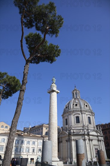 Italy, Lazio, Rome, Trajans Column near Quirinal Hill. 
Photo Stephen Rafferty / Eye Ubiquitous