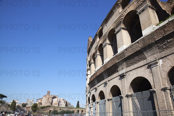 Italy, Lazio, Rome, View of the the ancient Roman Coliseum ruins. 
Photo Stephen Rafferty / Eye Ubiquitous