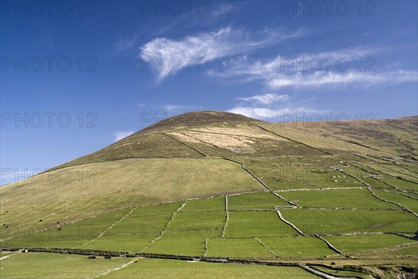 Ireland, County Kerry, Dingle Peninsula, Landscape above Coumeenole Beach. 
Photo Hugh Rooney / Eye Ubiquitous