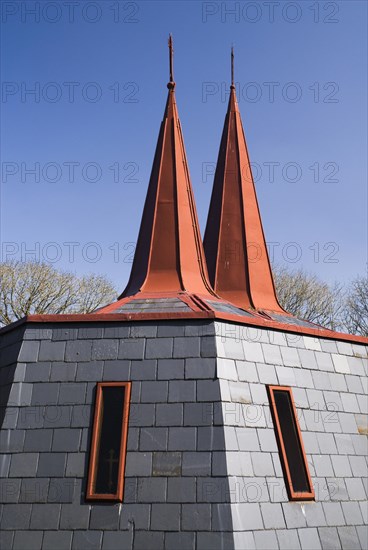 Ireland, County Kerry, Killarney, Modern Roman Catholic church at Fossa. 
Photo Hugh Rooney / Eye Ubiquitous