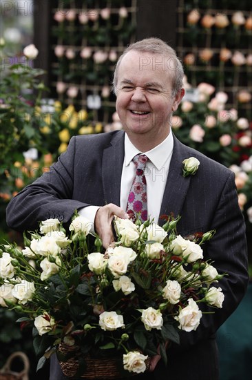 England, London, Ian Hislop at Chelsea Flower Show London 2013. 
Photo Sean Aidan