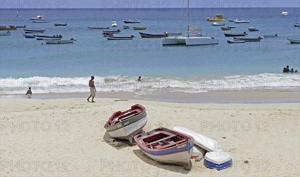 Cape Verde Islands, Sal Island, Santa Maria, Santa Maria Beach.