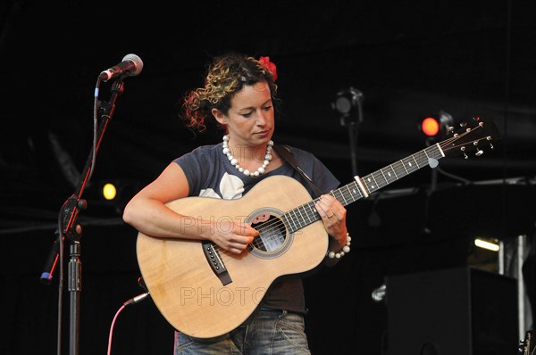 Music, Strings, Guitars, Singer songwriter Kate Rusby performing at Guilfest 2011.