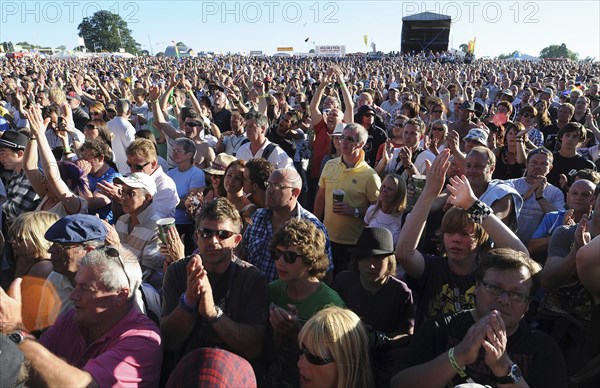 Music, Live Perfomance, Festivals, Audience at the Main Stage, Guilfest 2011. 
Photo Bob Battersby