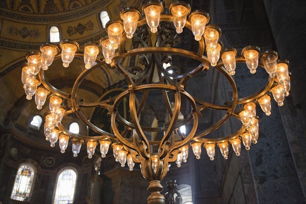 Turkey, Istanbul, Fatih, Sultanahmet, Haghia Sofia interior. 
Photo Stephen Rafferty