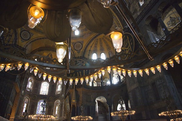 Turkey, Istanbul, Fatih, Sultanahmet, Haghia Sofia interior. . 
Photo Stephen Rafferty