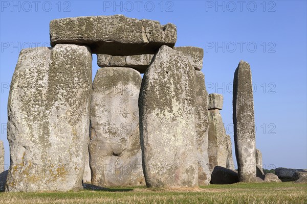 England, Wiltshire, Stonehenge, Prehistoric ring of standing stones.