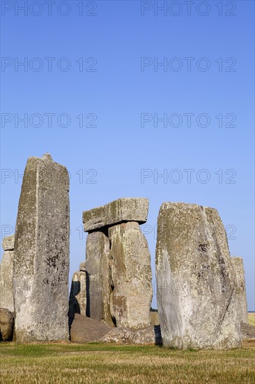 England, Wiltshire, Stonehenge, Prehistoric ring of standing stones. 
Photo Bennett Dean