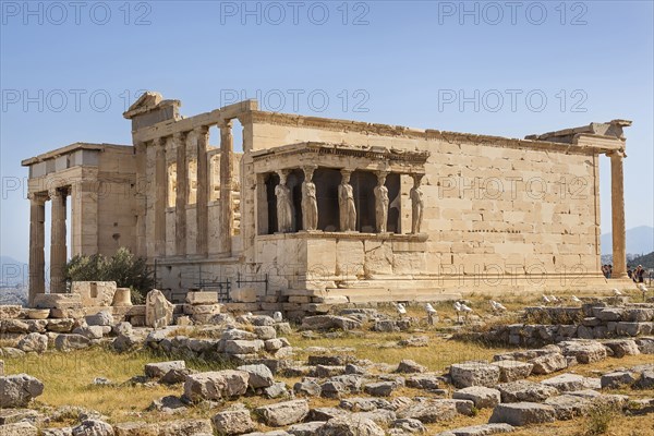 Greece, Attica, Athens, The Erechtheion, at the Acropolis. 
Photo Mel Longhurst