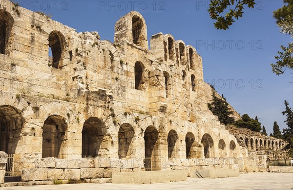 Greece, Attica, Athens, Odeon of Herodes Atticus, located on southwest slope of the Acropolis. 
Photo Mel Longhurst