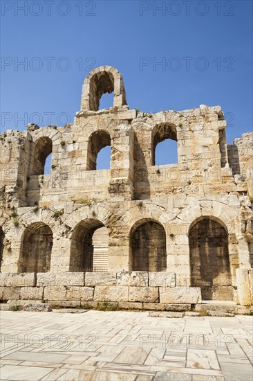 Greece, Attica, Athens, Odeon of Herodes Atticus, located on southwest slope of the Acropolis. 
Photo Mel Longhurst