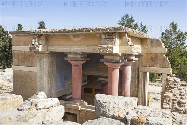 Greece, Crete, Knossos, The North Lustral Basin building, Knossos Palace. 
Photo Mel Longhurst