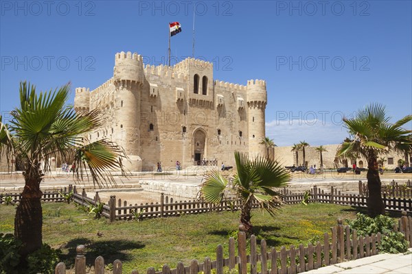 Egypt, Alexandria, Citadel of Qaitbay, also known as Fort of Qaitbay. 
Photo Mel Longhurst