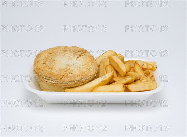 Food, Cooked, Meat, meat pie and potato chips