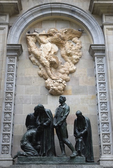 Spain, Catalonia, Barcelona, Bronze Monument to The Heroes of 1809.