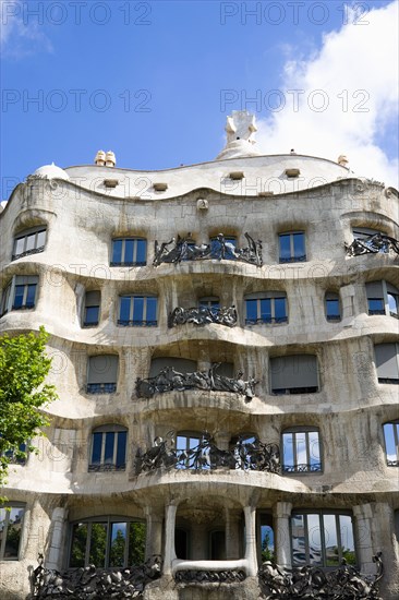 Spain, Catalonia, Barcelona, La Pedrera.