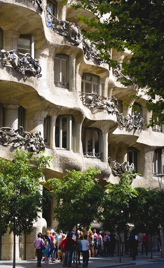 Spain, Catalonia, Barcelona, La Pedrera.