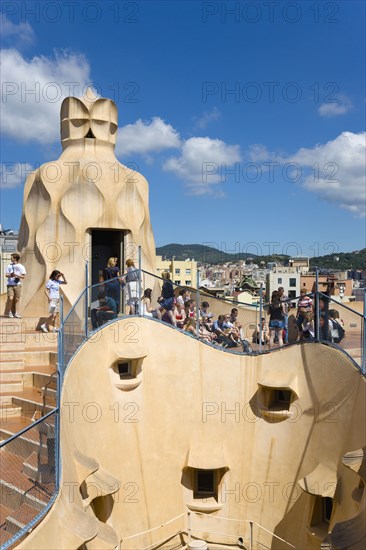 Spain, Catalonia, Barcelona, La Pedrera.