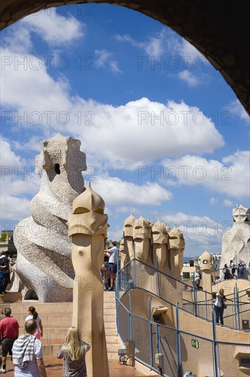 Spain, Catalonia, Barcelona, La Pedrera.