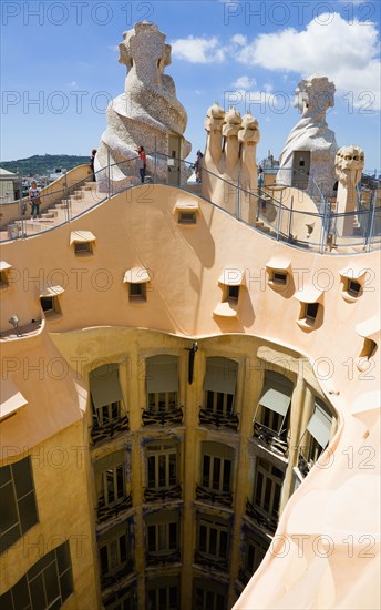 Spain, Catalonia, Barcelona, La Pedrera.