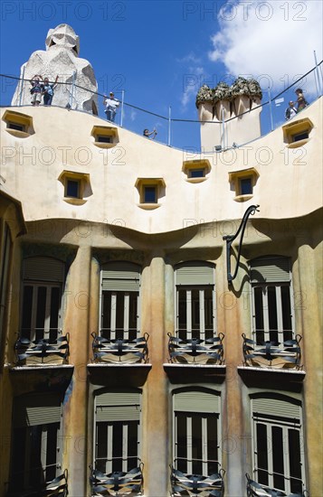 Spain, Catalonia, Barcelona, La Pedrera.