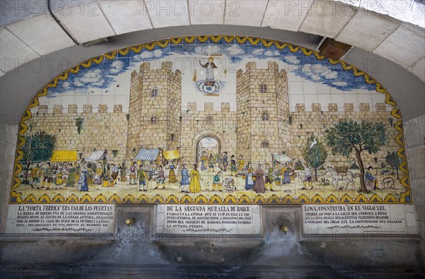 Spain, Catalonia, Barcelona, Drinking water fountain.