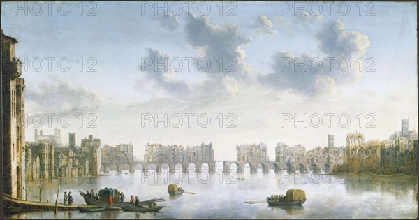 Jongh, View of Old London Bridge from the West