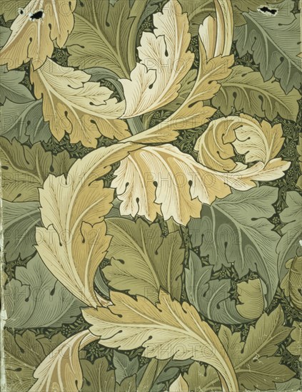 Morris, Papier peint à motif d'acanthes