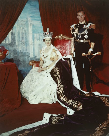 La reine Elisabeth II et le Prince Philip